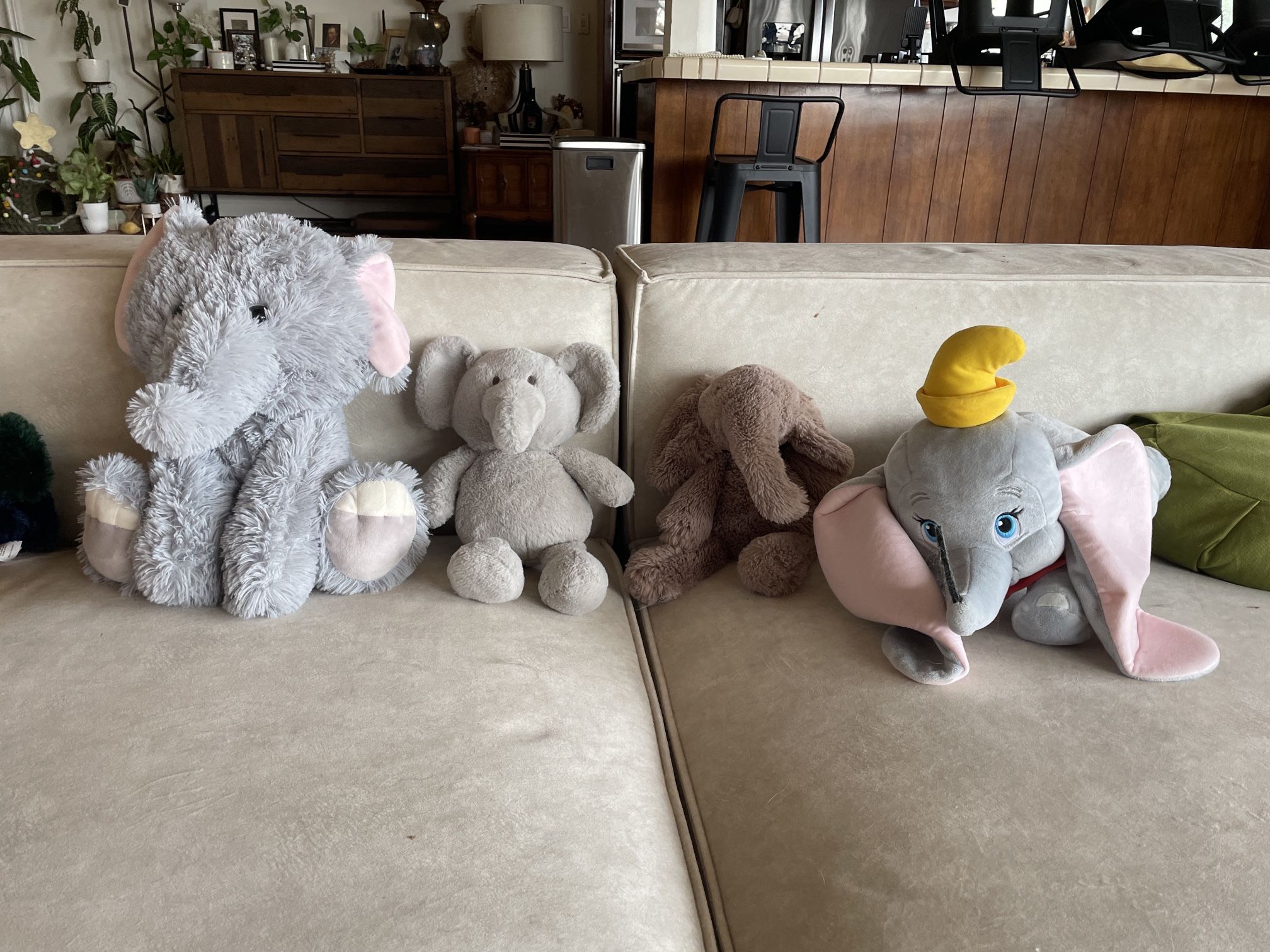 4 elephant Stuffed Animals