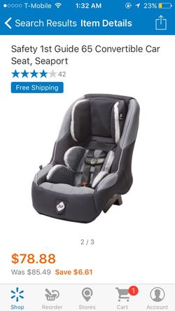 New safety first car seat.