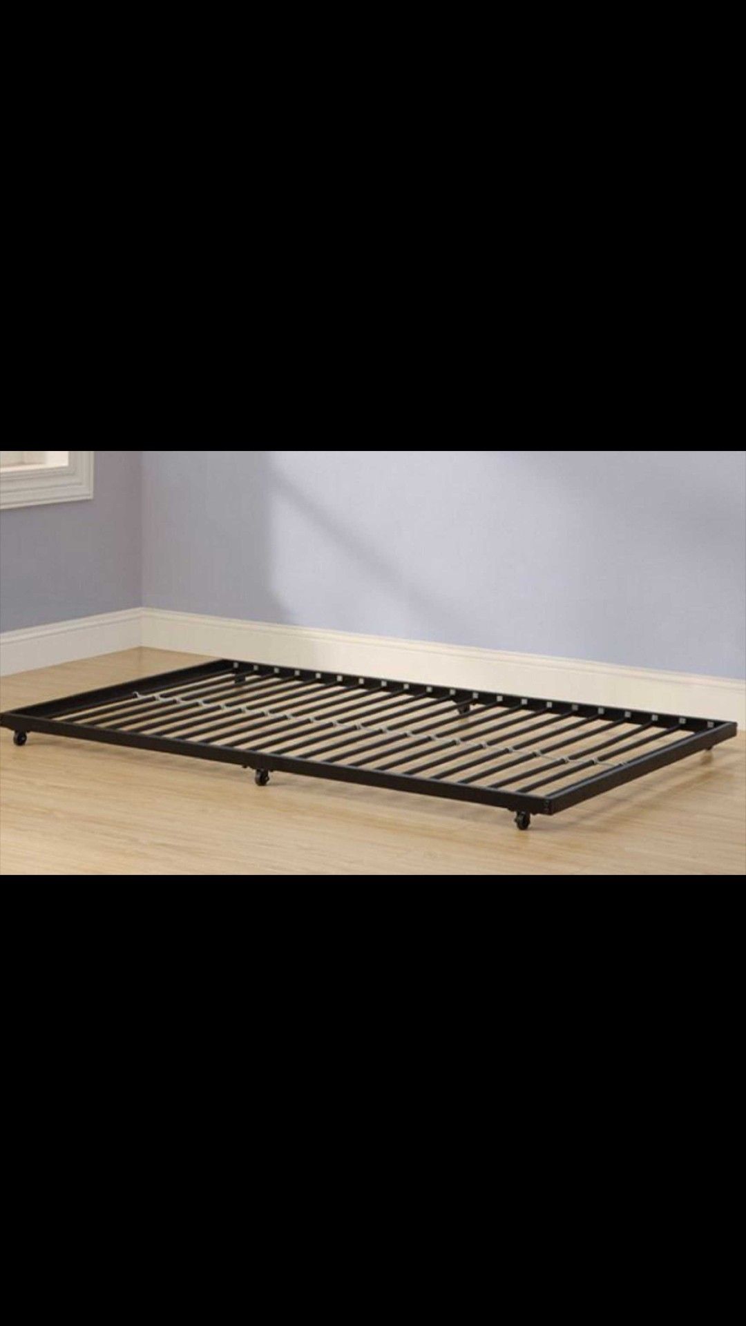 TWIN SIZE Walker Edison Roll-Out Metal Bed Frame.
