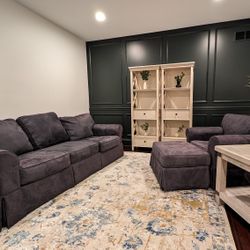 Sofa, Chair And Ottoman, Side Table $900