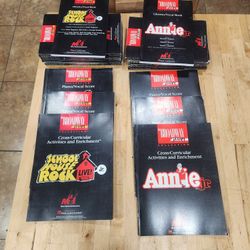 Annie Jr and Schoolhouse Rocks Jr Vocal Books, Scores and Enrichment Books