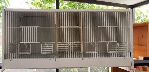 Breeding bird cage white