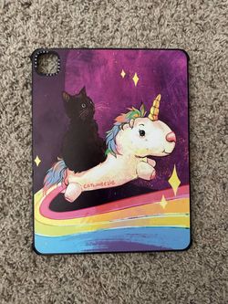 CASETiFY iPad Pro 12.9 Case Catwheezie Unicorn Black Cat Rainbow Folio