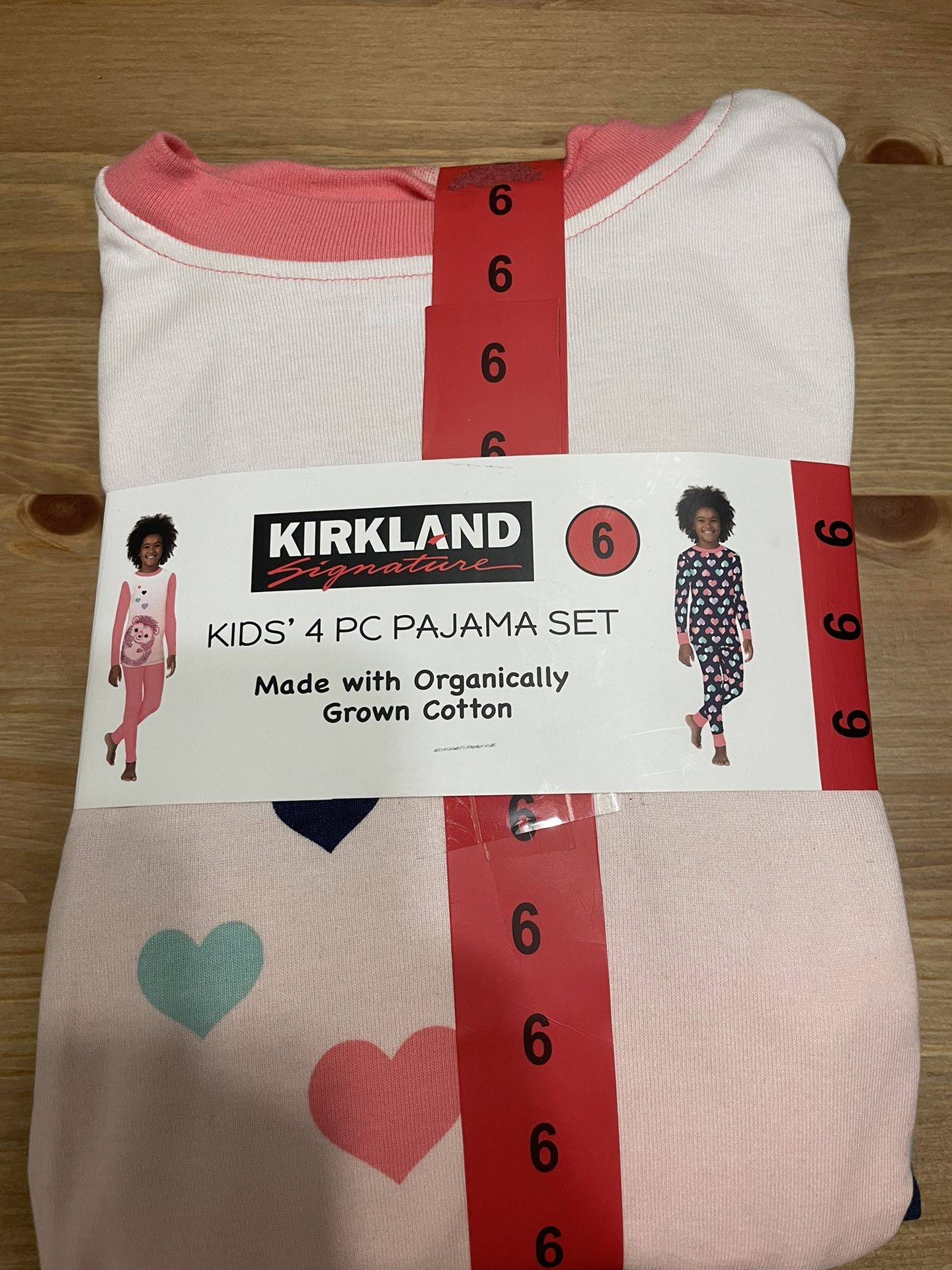 Kirkland Signature Kids's 2piece Cotton PJ Set Pink