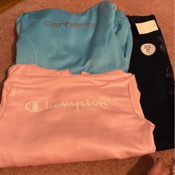 Girls Flip Sequin Jeans And 2 Hoodies 