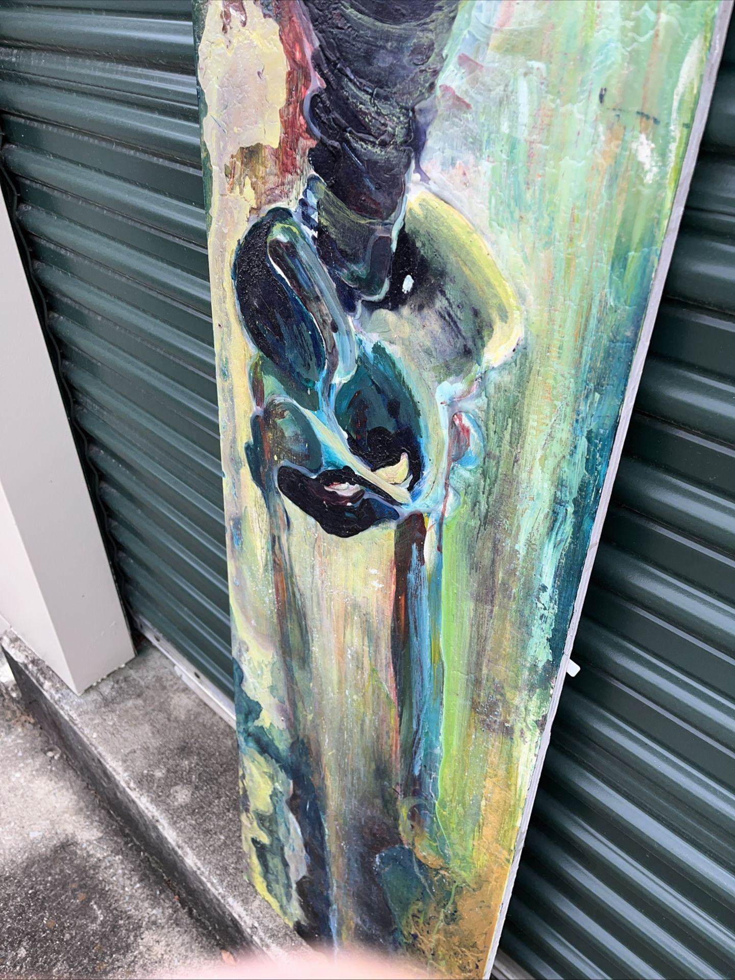 3 Pieces Original Art Mixed Medium On Wood Corpse Skeleton Cool $225 Per Piece