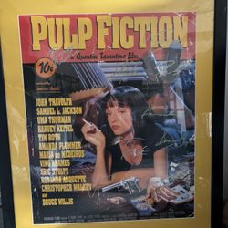 Autograph Pulp Fiction Movie Poster