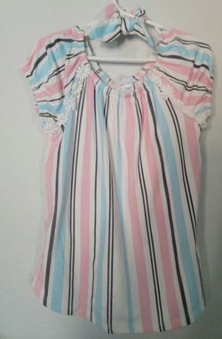 Kids Pastel Tshirt With Scrunchie