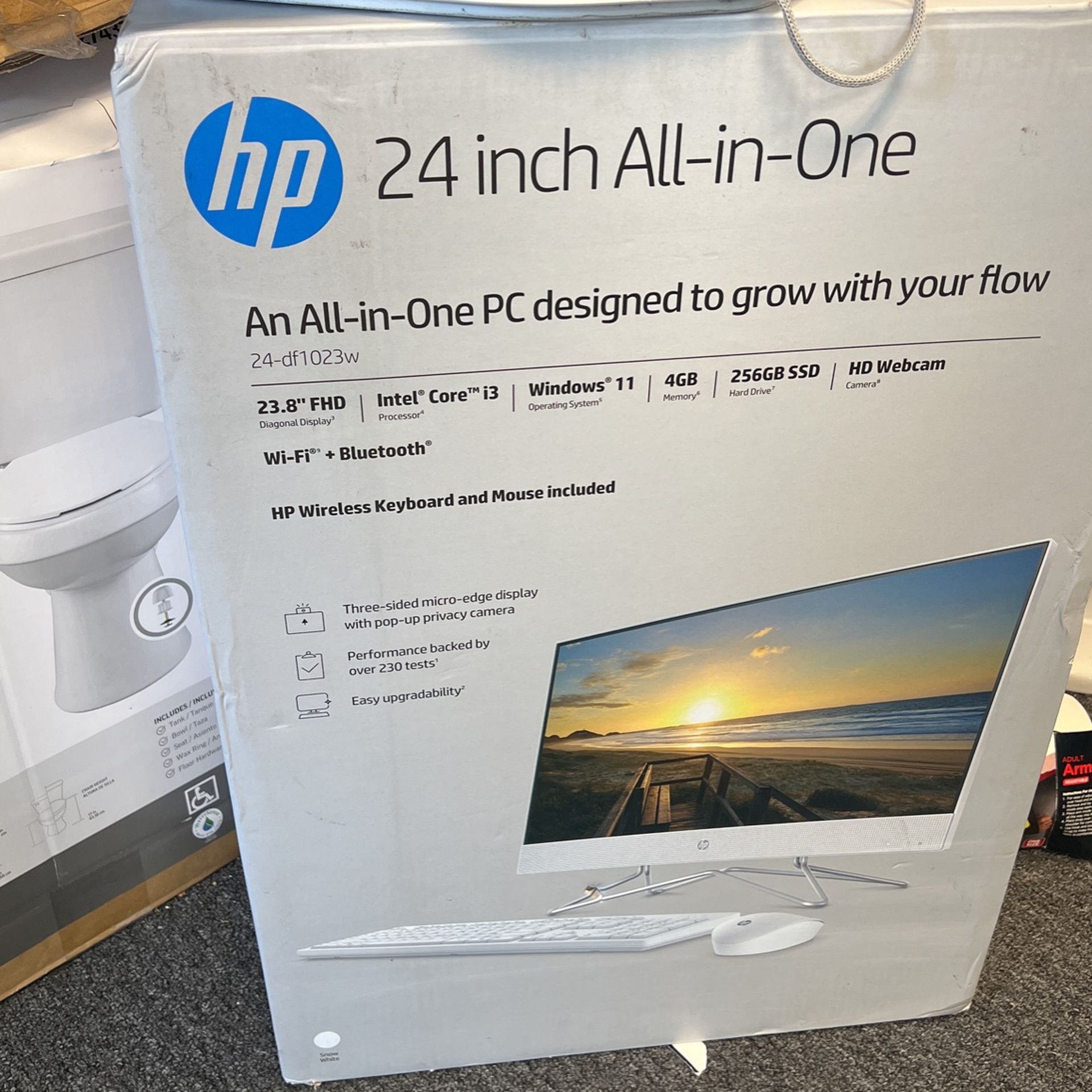 Hp 24-si 023 W23.8”(256Gb Sad Intel Core i3 11th Gen 4.1GHZ)all In One