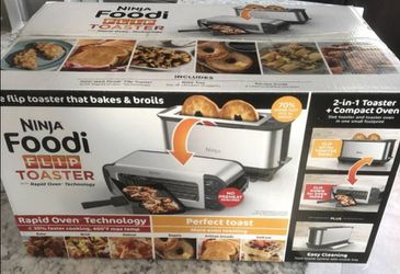 Ninja Foodi 2-in-1 Flip Toaster & Compact Toaster Oven