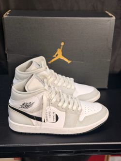 Air Jordan Mid 1 ‘Grey Fog’ 8 Men/9.5 Women