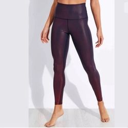 Beyond Yoga Spot on High Waisted Midi Legging Team Burgundy Size S