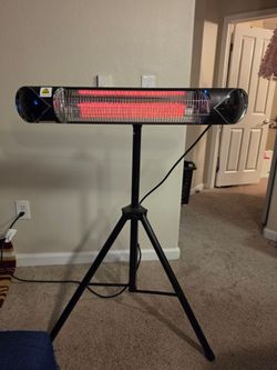 Large, stand up, space heater