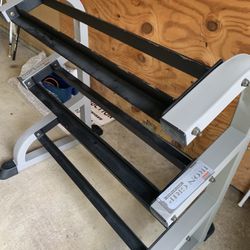 Like New Iron Grip Dumbbells Rack