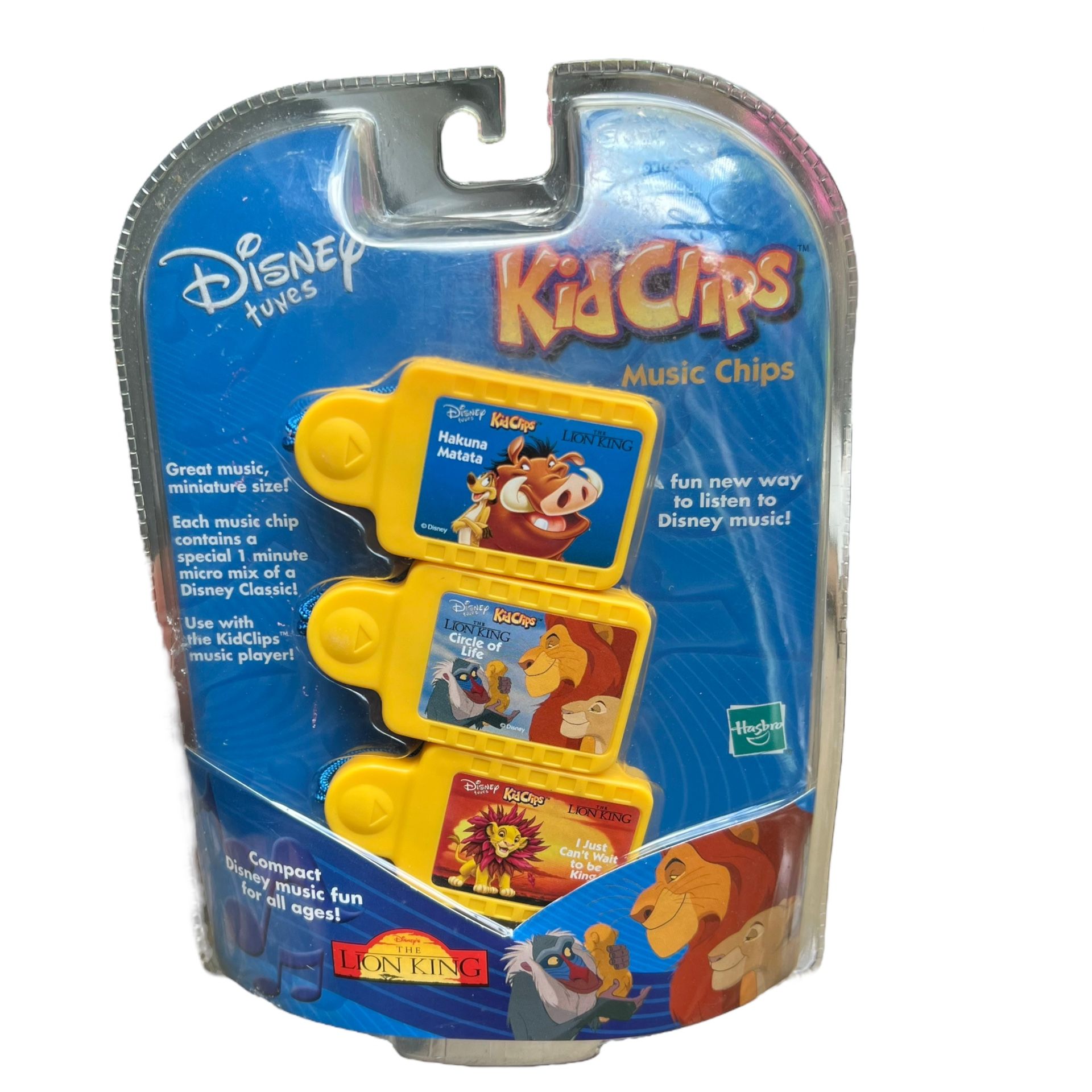 New Disney Tunes Kid Clips Music Chip Song 3-Pack The Lion King
