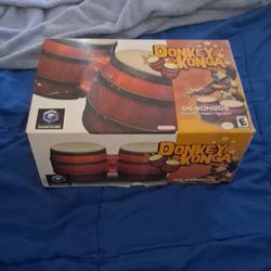 Donkey konga bongos and game