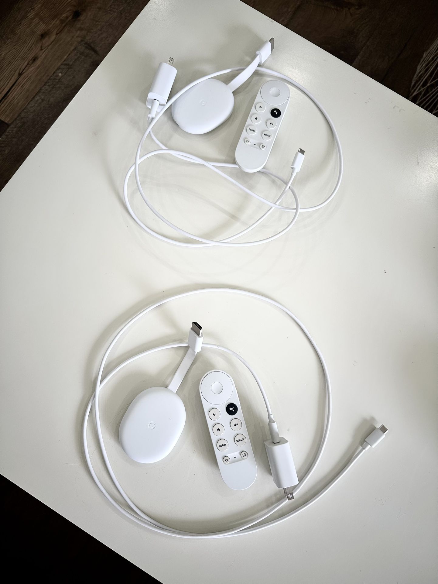 (2) Google Chromecast with Google TV