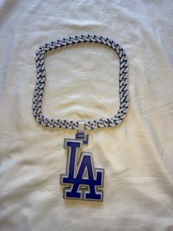 LA Dodgers Chain Necklace with Pendant