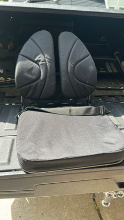 Ergonomic dual backrest stadium seat