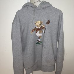 Grey Ralph Lauren Polo Bear Hoodie