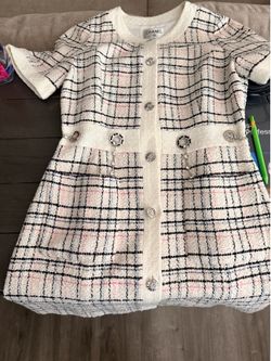 Chanel twell dress with chain belt