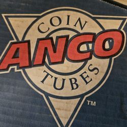 Anco Plastic Tube Coin Holders. Each Set Of 10