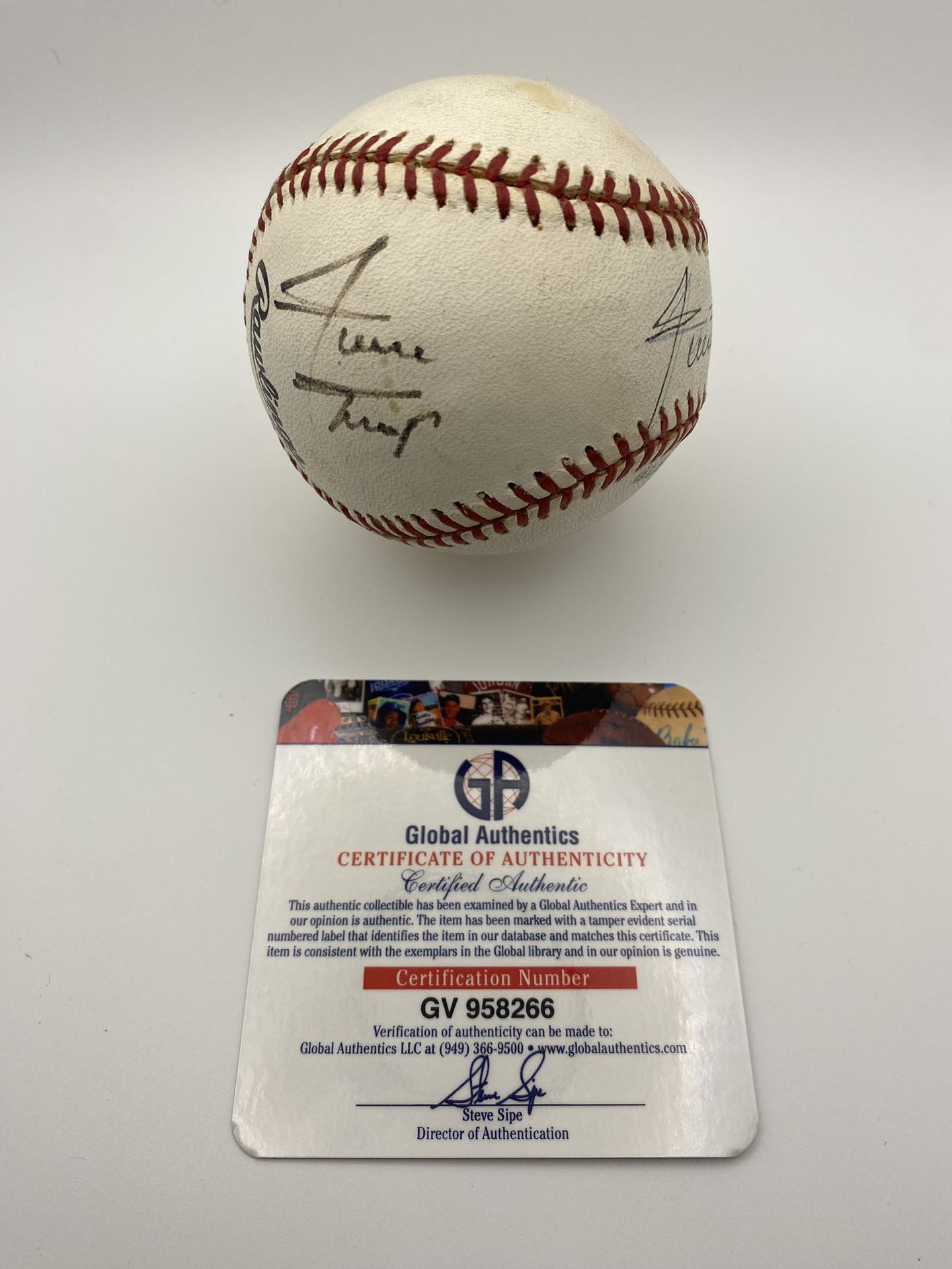 Autographed COA MLB Signed Baseballs (Multiple) SEE DESCRIPTION