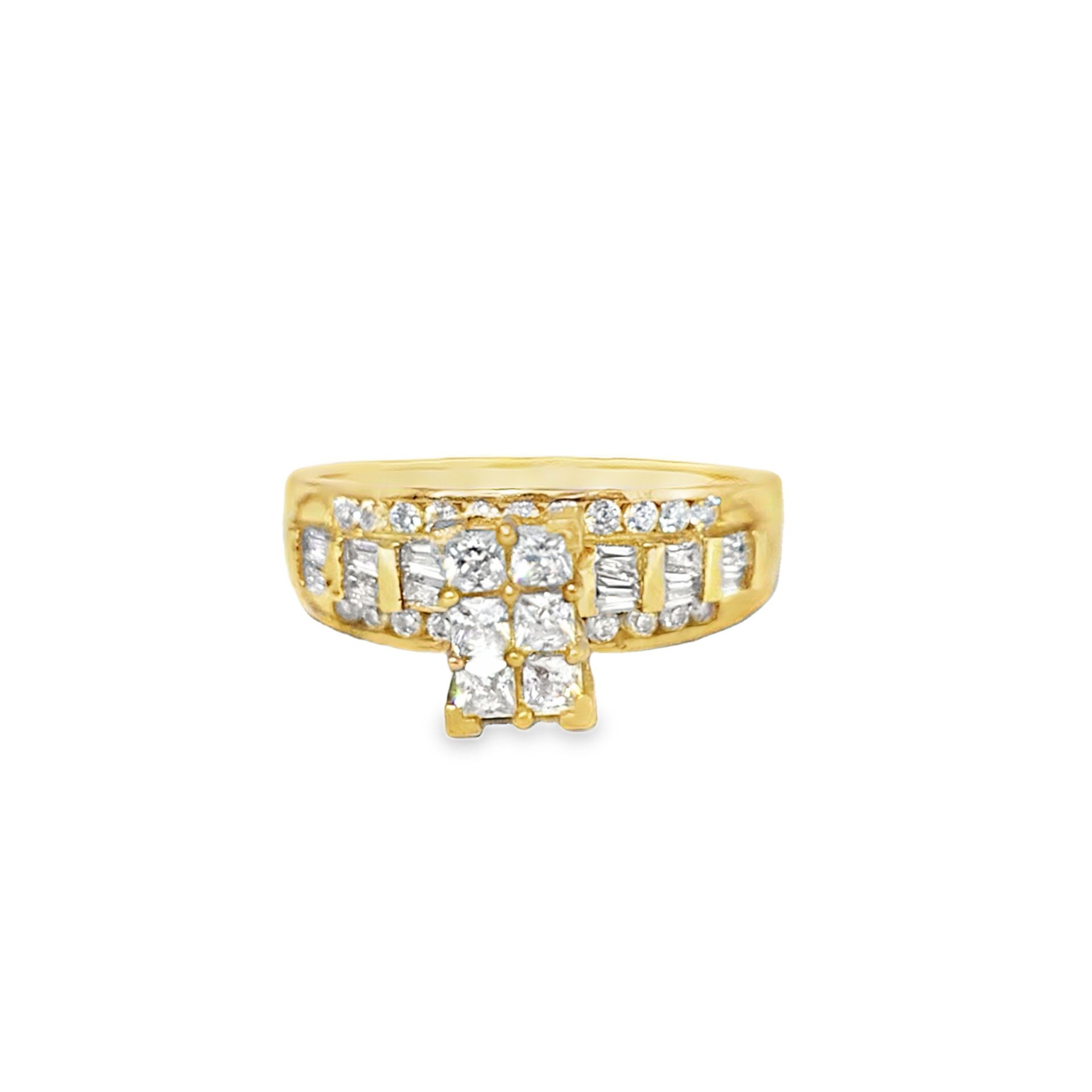 10k Yellow Gold Square Cut Ring