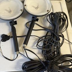 2 Yard Lights Lighting UNTESTED BOTH FOR