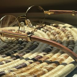 Cartier Gold Round Eyewear 