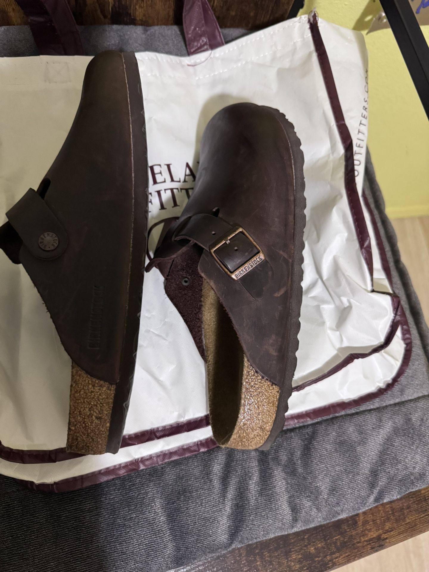 Birkenstock Leather Clogs Size 10 Men