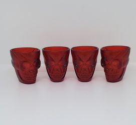 4pc Double Sided Skull Shot Glasses