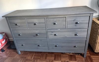 IKEA Hemnes 8-Drawer Dresser – Gray-Blue (Discontinued Color) – Solid Pine