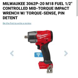 Milwaukee Torque Impact Wrench, TOOL ONLY
