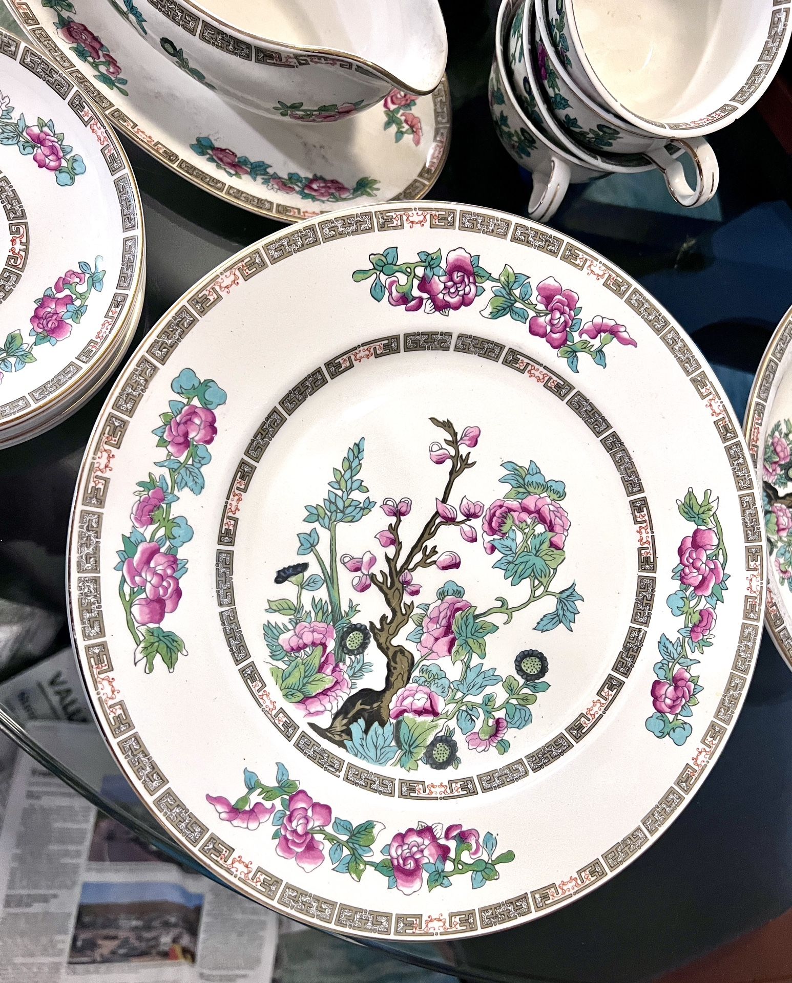 Maddock & Sons England China Dishes “Indian Tree” Set Vintage 