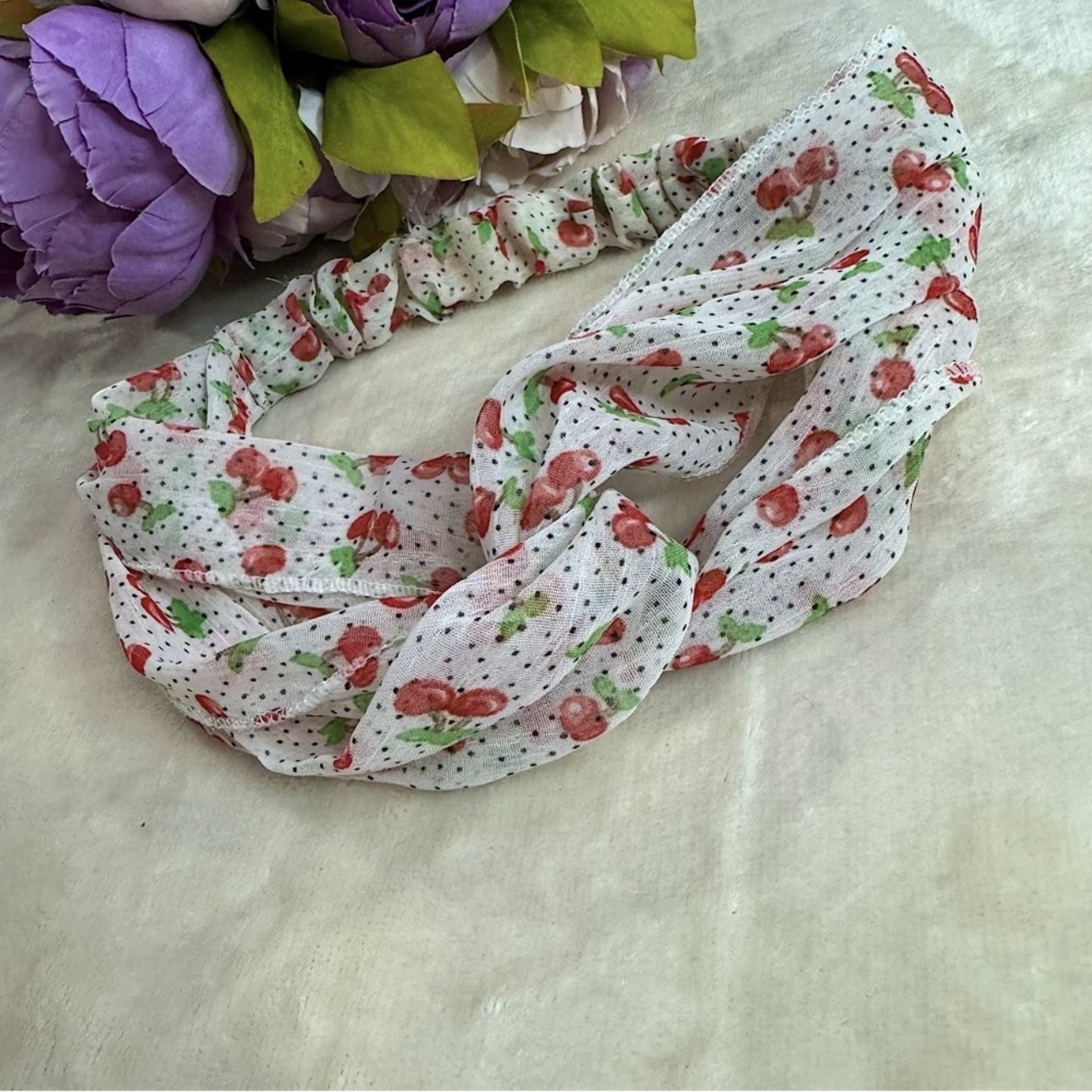 NEW Boutique Cherry Print Headband