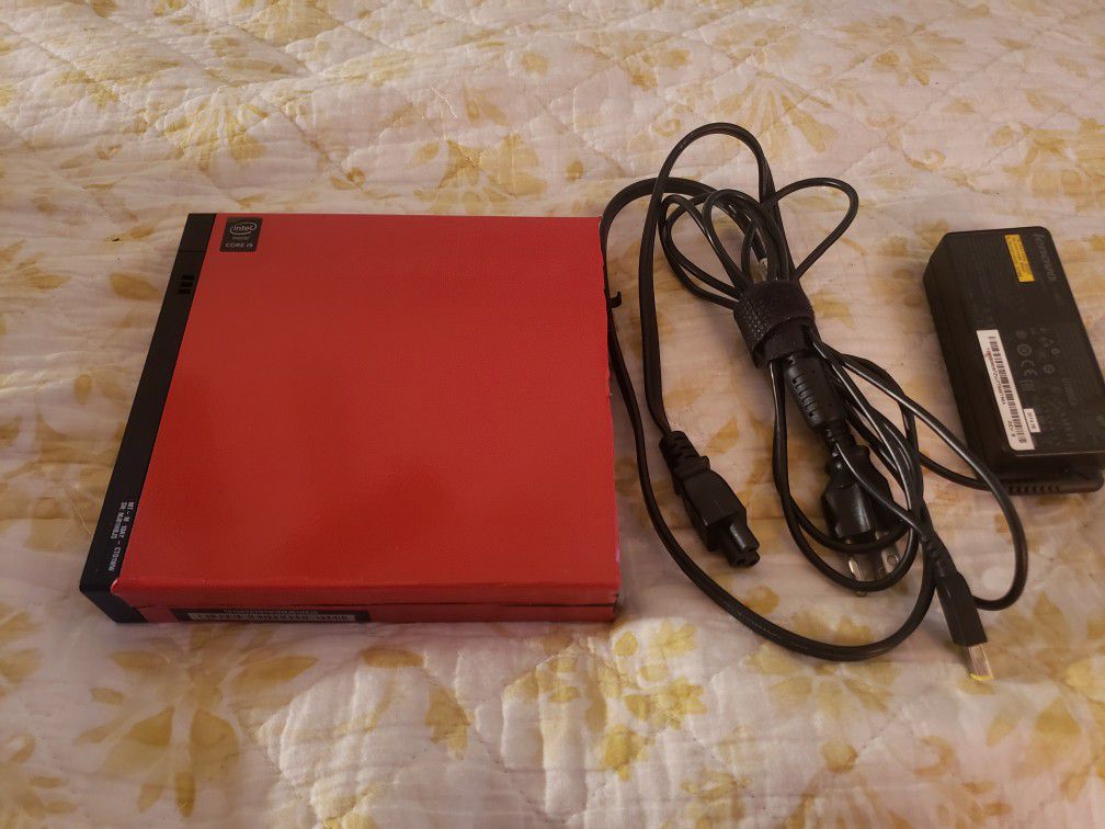 Red Lenovo ThinkCentre M73 Mini PC