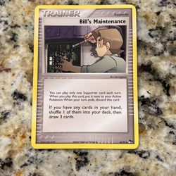 Trainer Bill’s Maintenance 6/17 Pokémon Card