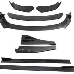 ABX Universal carbon fiber diffuser body kits for front bumper + 86.6-inch side skirt extensions + 1