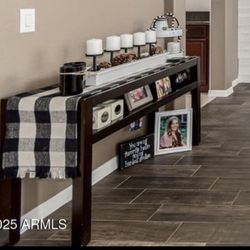 Dark Brown Side Table $30