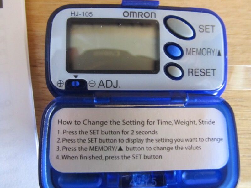 Omron Pedometer - model #HJ-105