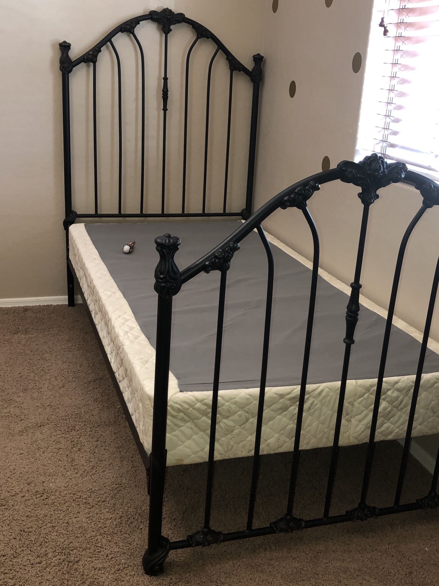 Vintage Metal Twin Bed Frame