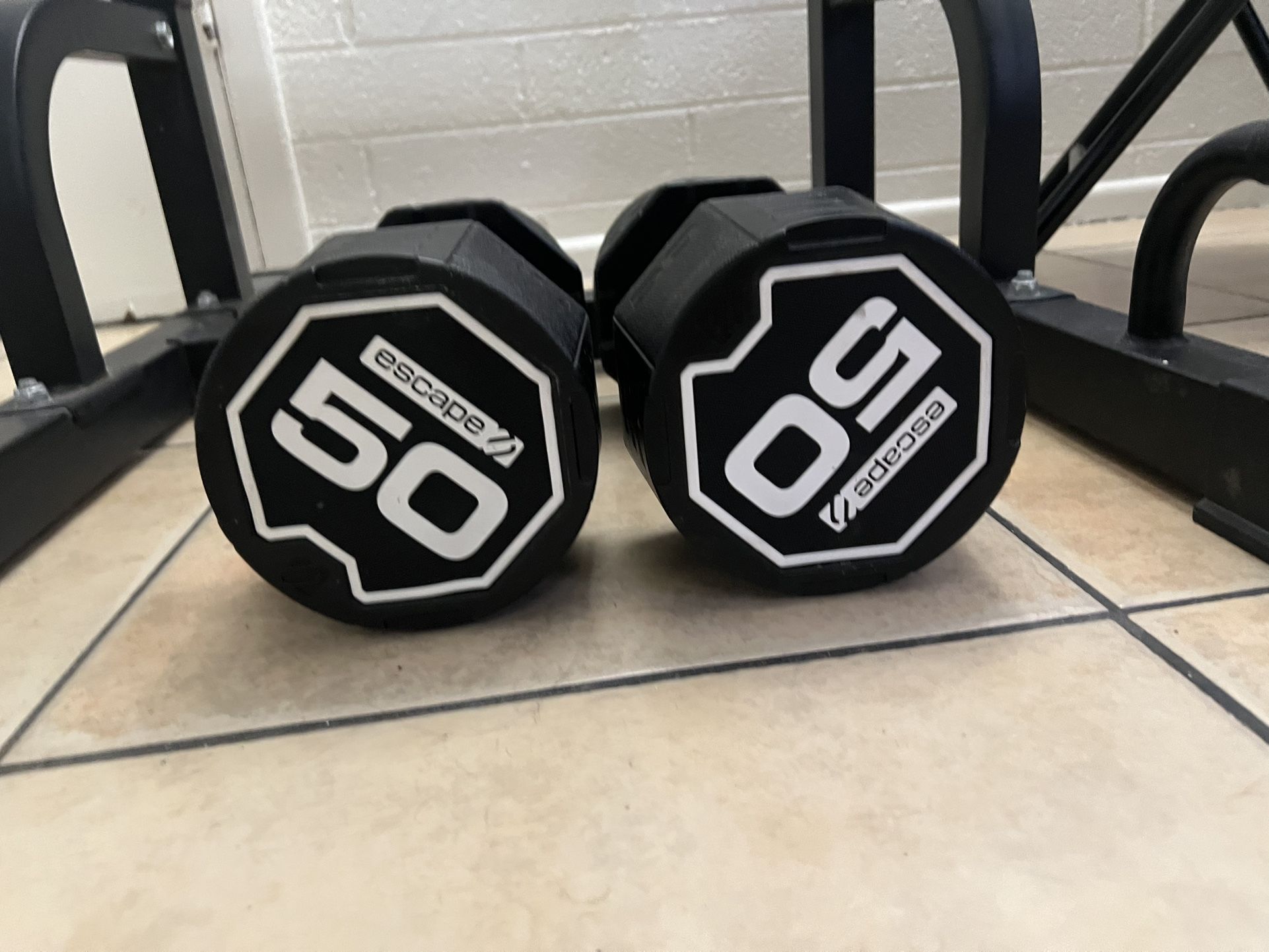 New 50lb Dumbbells