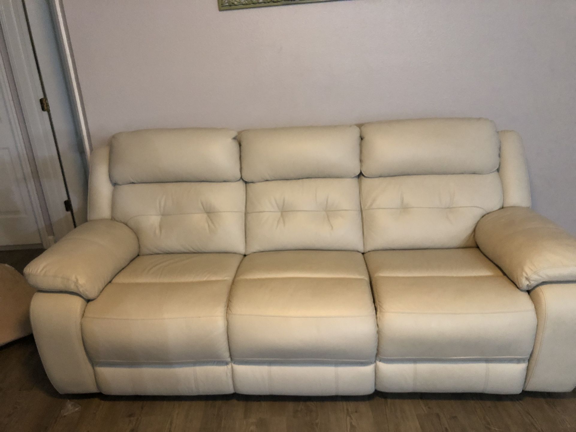 White Reclinable Couch