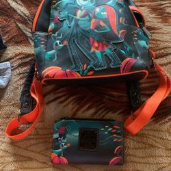 Loungefly backpack & Matching Wallet 