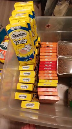 temptations cat food and treats $50
