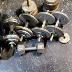 Weights with rack