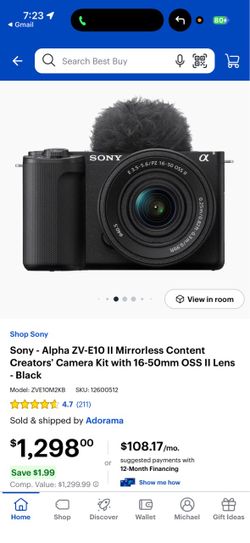 Sony Alpha ZV-E10 II with the 16–50mm OSS II lens