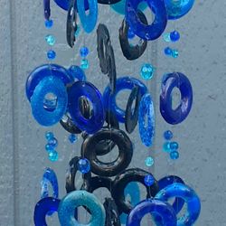 Wind Chimes Black And Blue