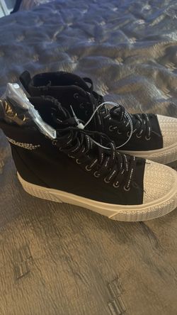 NEW Marc Jacobs The High Top Platform Sneaker Unisex Black Size 37 / Men 4 Women 7 Authentic